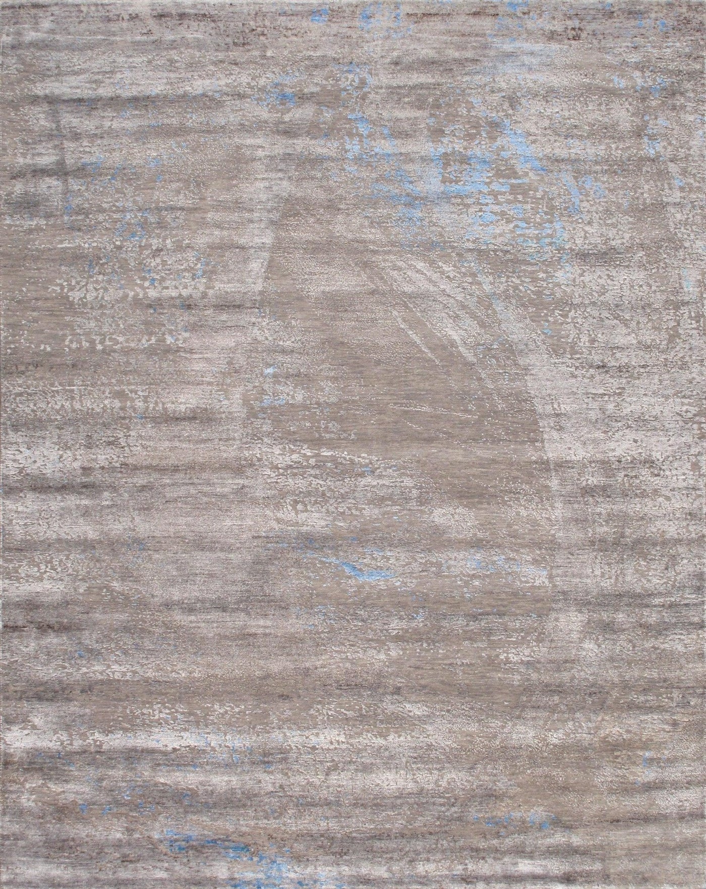 Canvello Modern Blue And Grey Area Rugs - 8'11" X 12' - Canvello