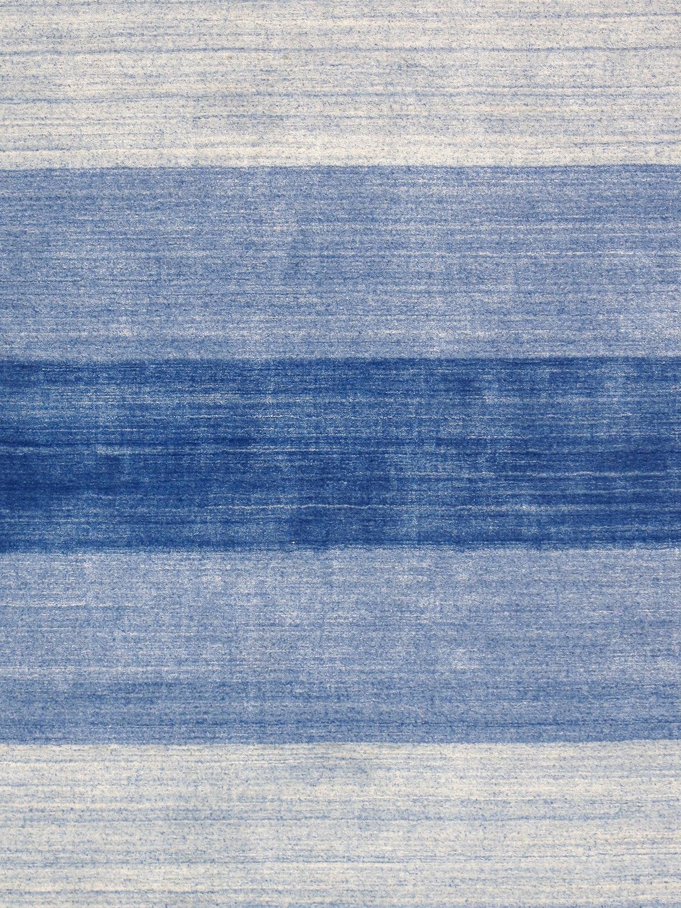 Canvello Modern Blue Hand - Loomed Silk & Wool Charcoal Area Rug - 4' X 6' - Canvello