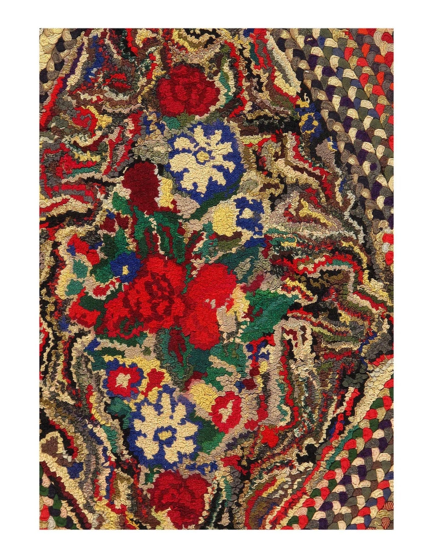 Canvello Modern Braided Rug 3'4'' X 4'11'' - Canvello