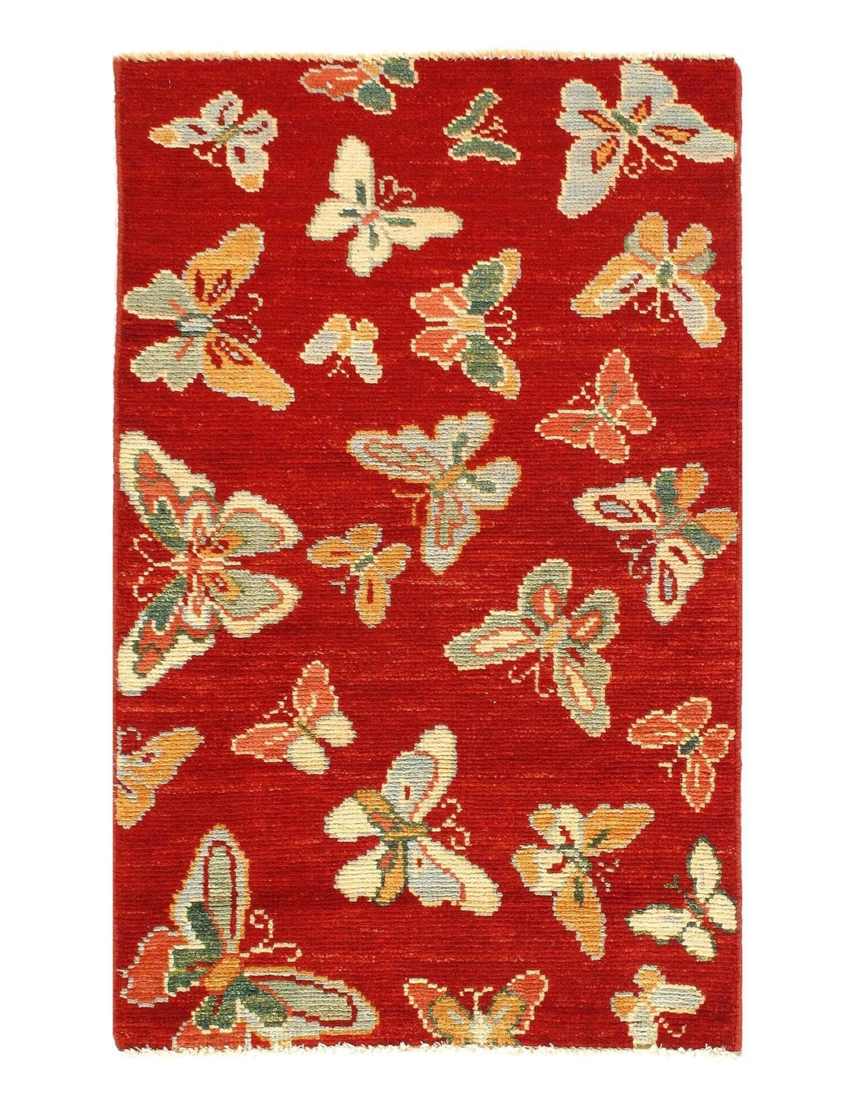 Canvello Modern Butterfly Kaleidoscope Rug- 2'5" X 4'