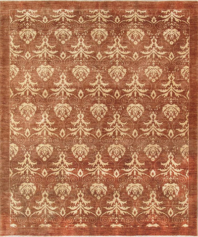 Canvello Modern Collection Hand-Knotted Lamb's Wool Runner 8'1" X 9'7"