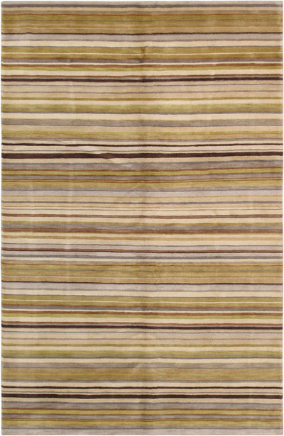 Canvello Modern Collection Hand - Knotted Lamb's Wool Area Rug - 5' X 7'11" - Canvello