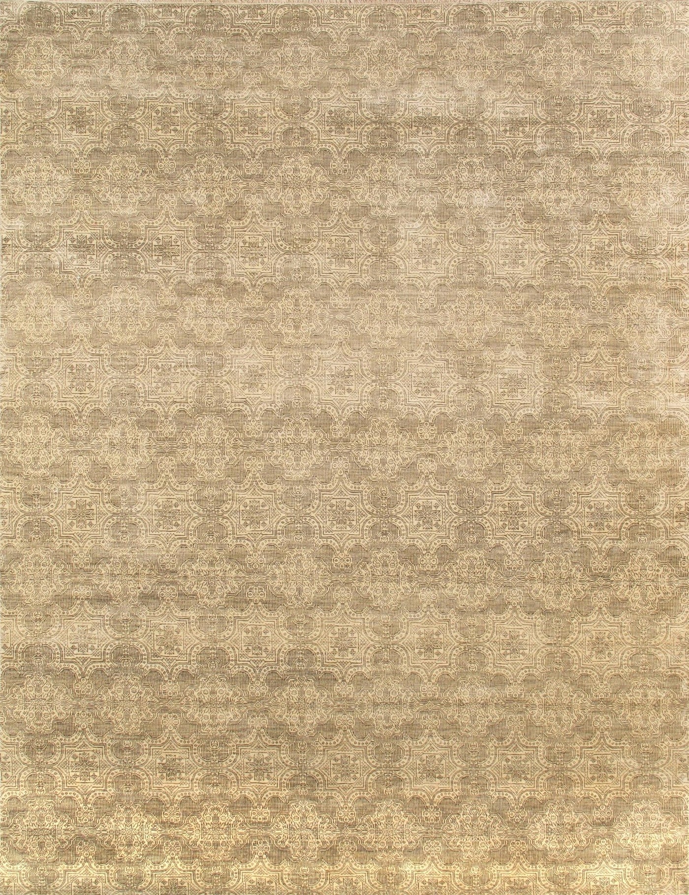 Canvello Modern Collection Hand - Knotted Lamb's Wool Area Rug - 7'11" X 10'1" - Canvello