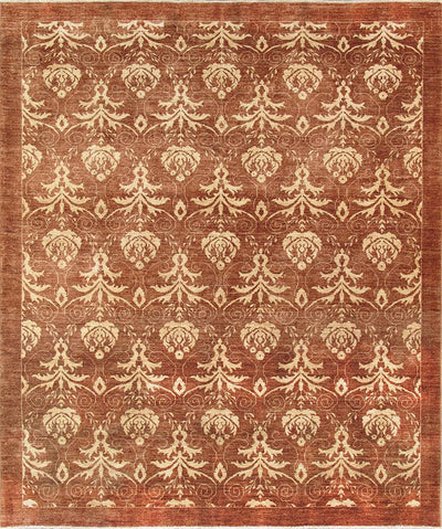 Canvello Modern Collection Hand - Knotted Lamb's Wool Runner 8'1" X 9'7" - Canvello