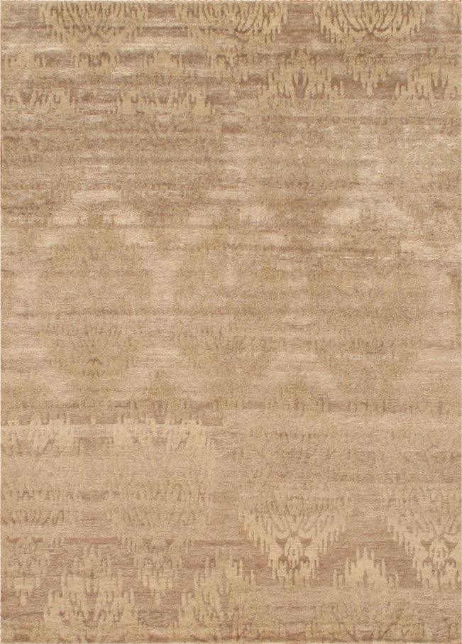 Canvello Modern Collection Hand-Knotted Pure Silk Area Rug- 5'10" X 7'11"