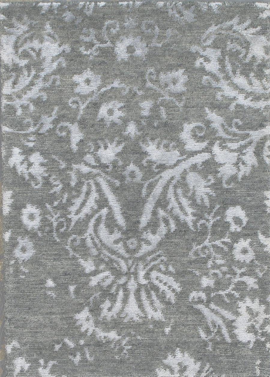 Canvello Modern Collection Hand - Knotted Silk & Wool Area Rug - 2' X 3' - Canvello