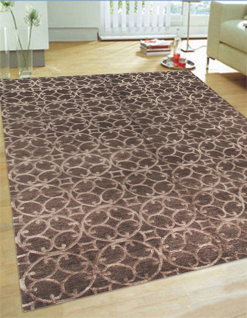 Canvello Modern Collection Hand - Knotted Silk & Wool Area Rug - 2' X 3' - Canvello