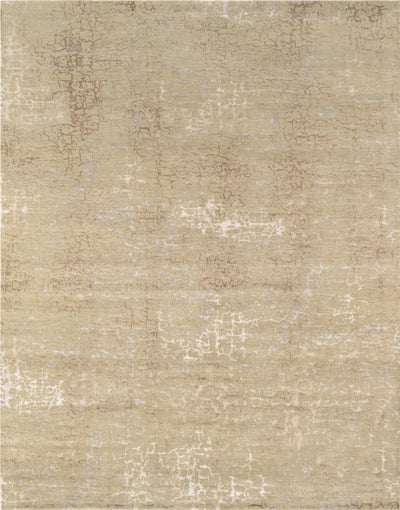 Canvello Modern Collection Hand - Knotted Silk & Wool Area Rug - 2' X 3' - Canvello