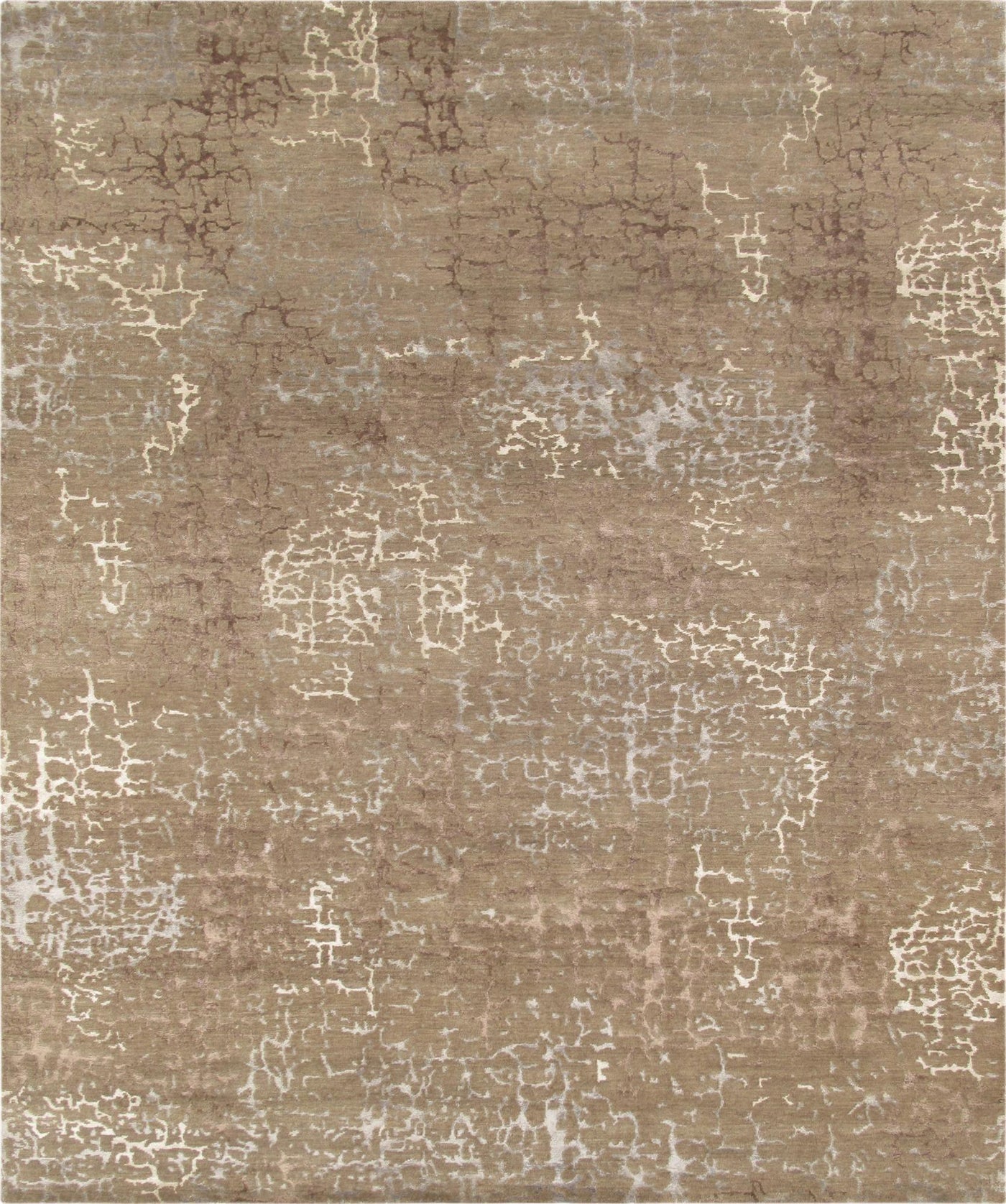 Canvello Modern Collection Hand - Knotted Silk & Wool Area Rug - 2' X 3' - Canvello