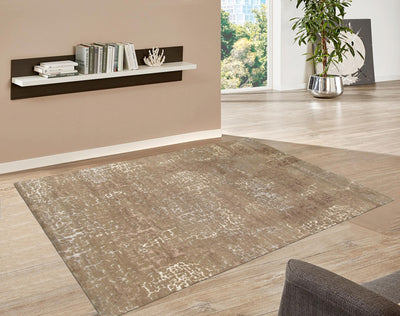 Canvello Modern Collection Hand - Knotted Silk & Wool Area Rug - 2' X 3' - Canvello