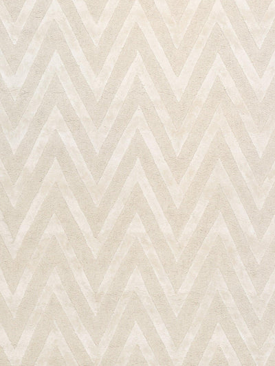 Canvello Modern Collection Hand - Tufted Bamboo Silk & wool Ivory Area Rug - 5' x 8' - Canvello