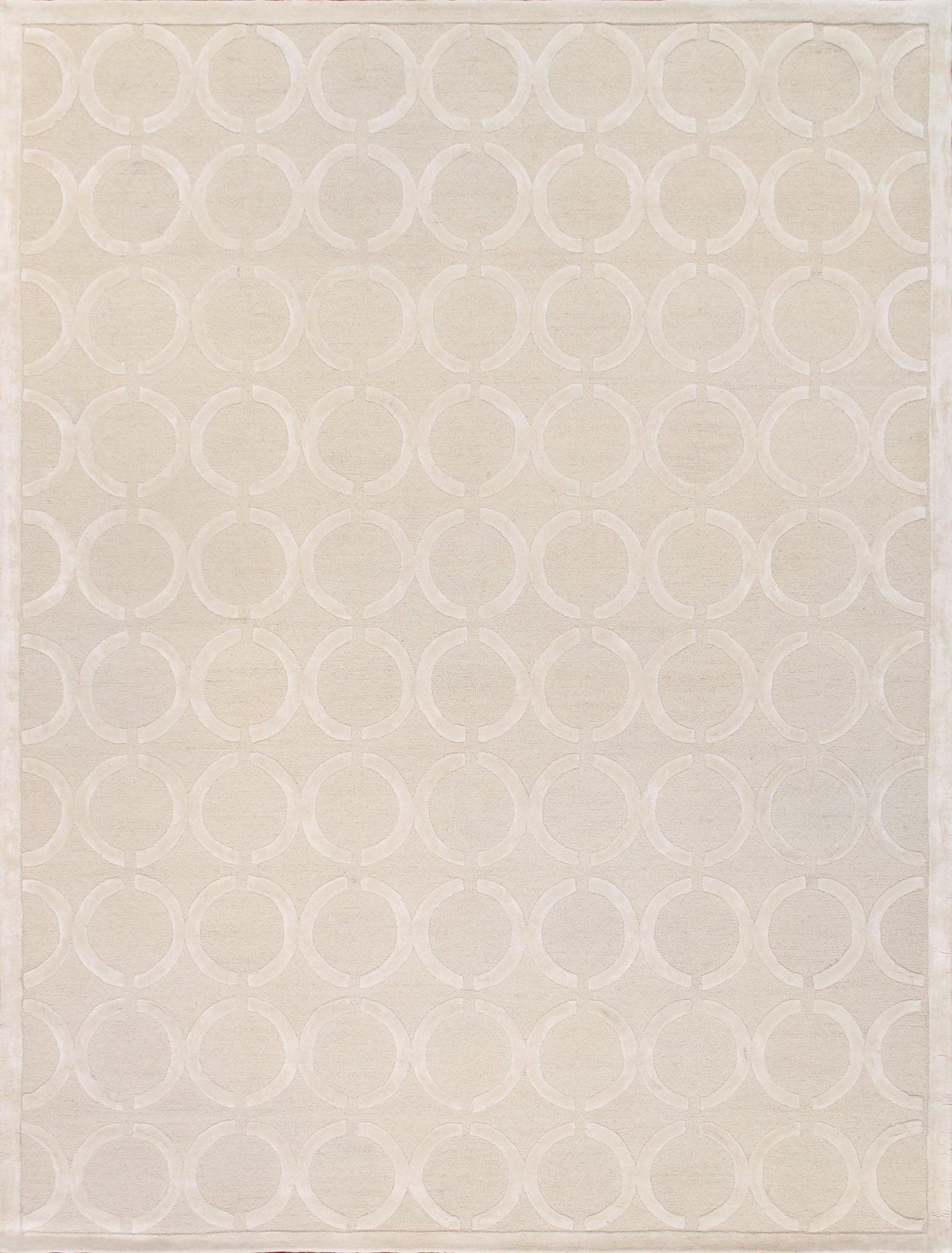 Canvello Modern Collection Hand - Tufted Silk & Wool Area Rug - 4' X 6' - Canvello