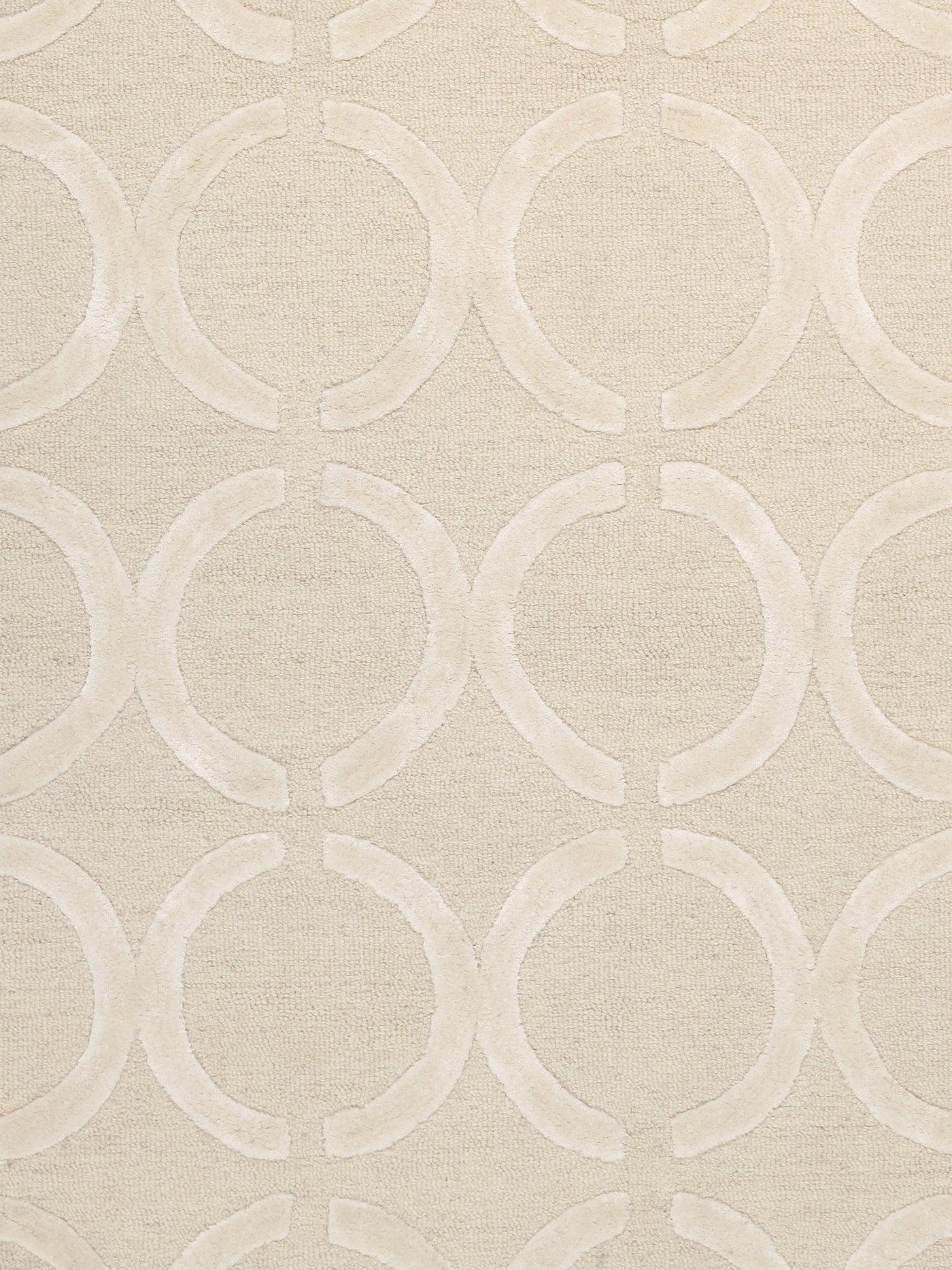 Canvello Modern Collection Hand - Tufted Silk & Wool Area Rug - 4' X 6' - Canvello