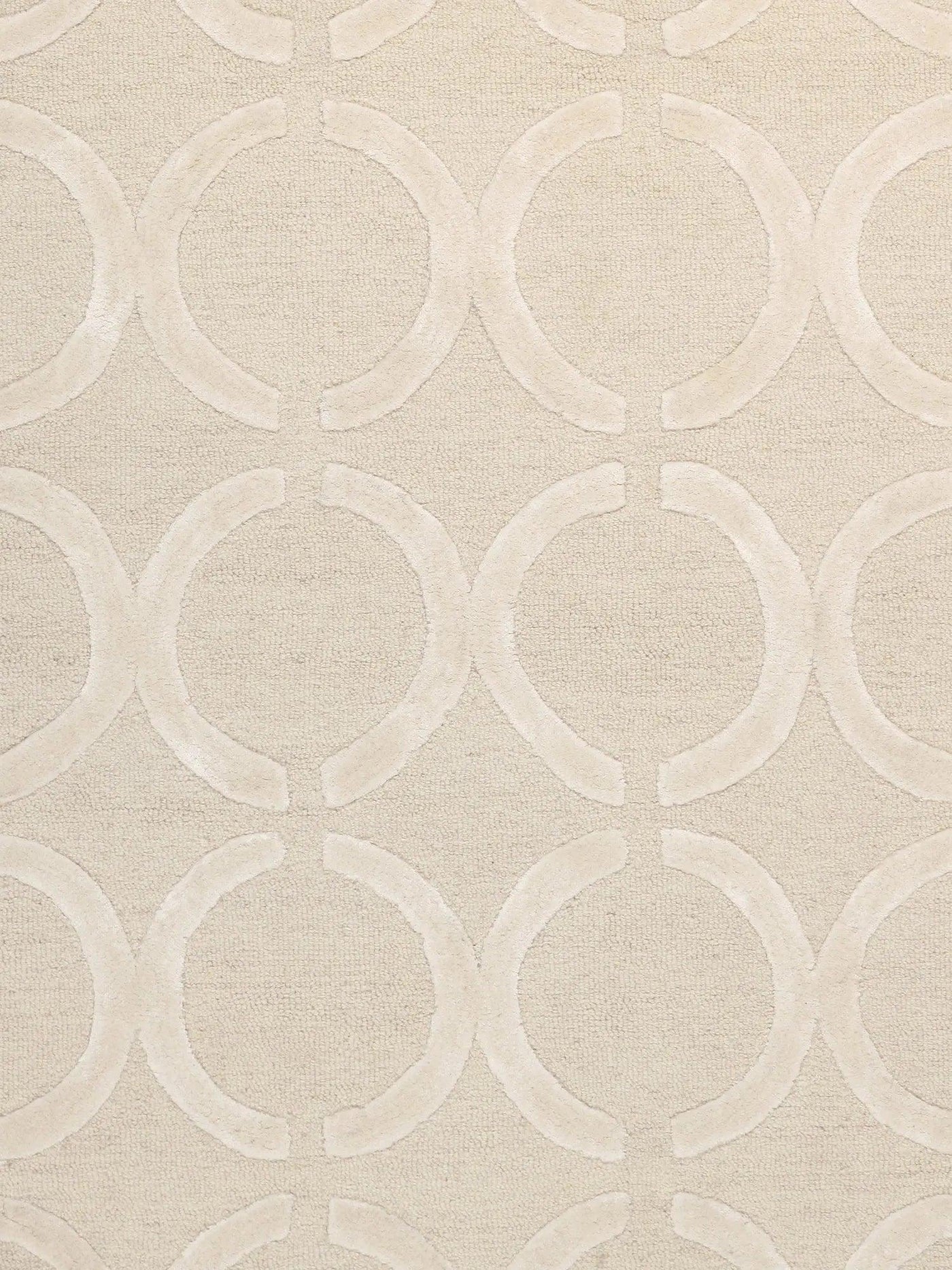 Canvello Modern Collection Hand - Tufted Silk & Wool Area Rug - 9'9" X 13'9" - Canvello