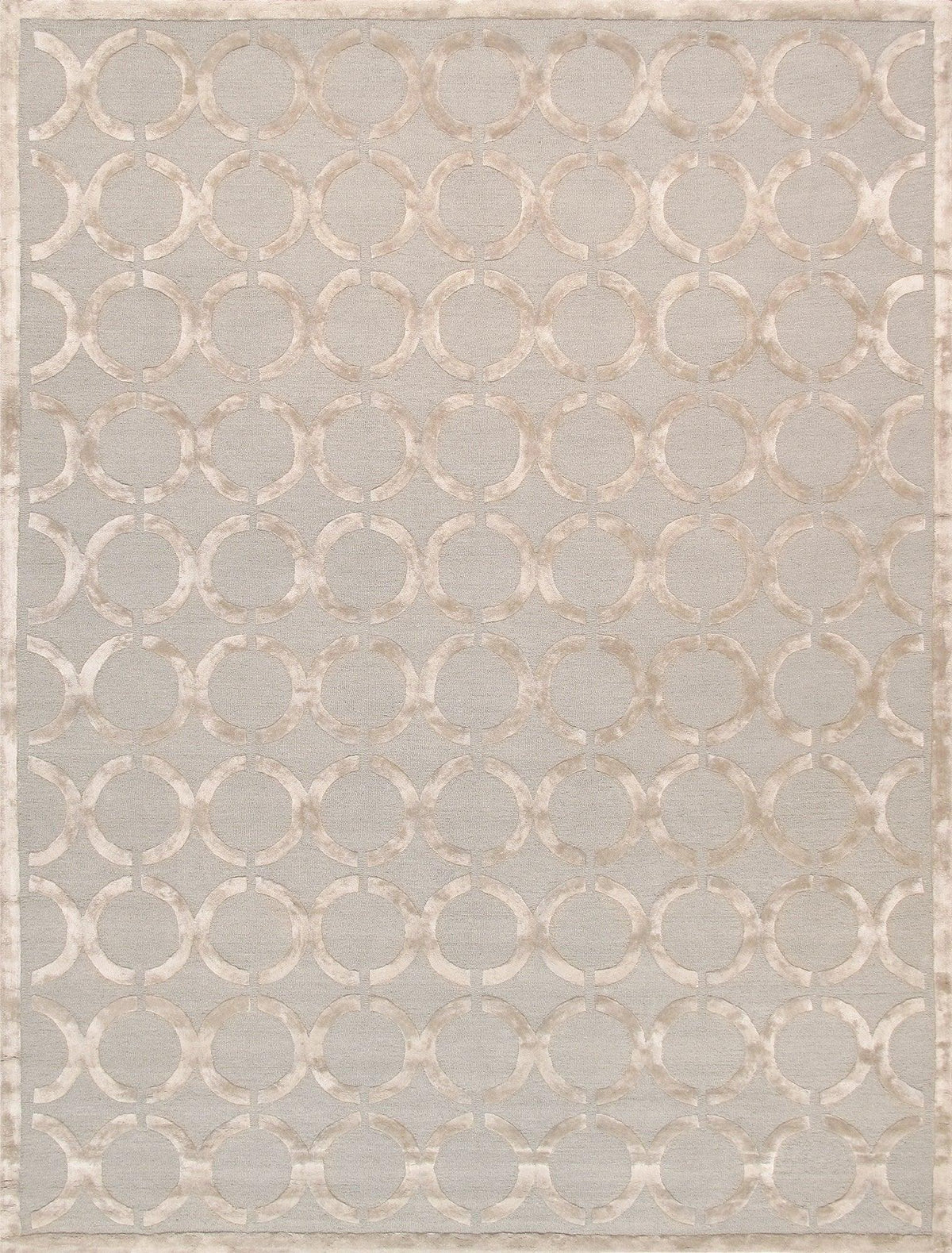 Canvello Modern Collectoin Hand-Tufted Silk & Wool Rug -10' X 14'