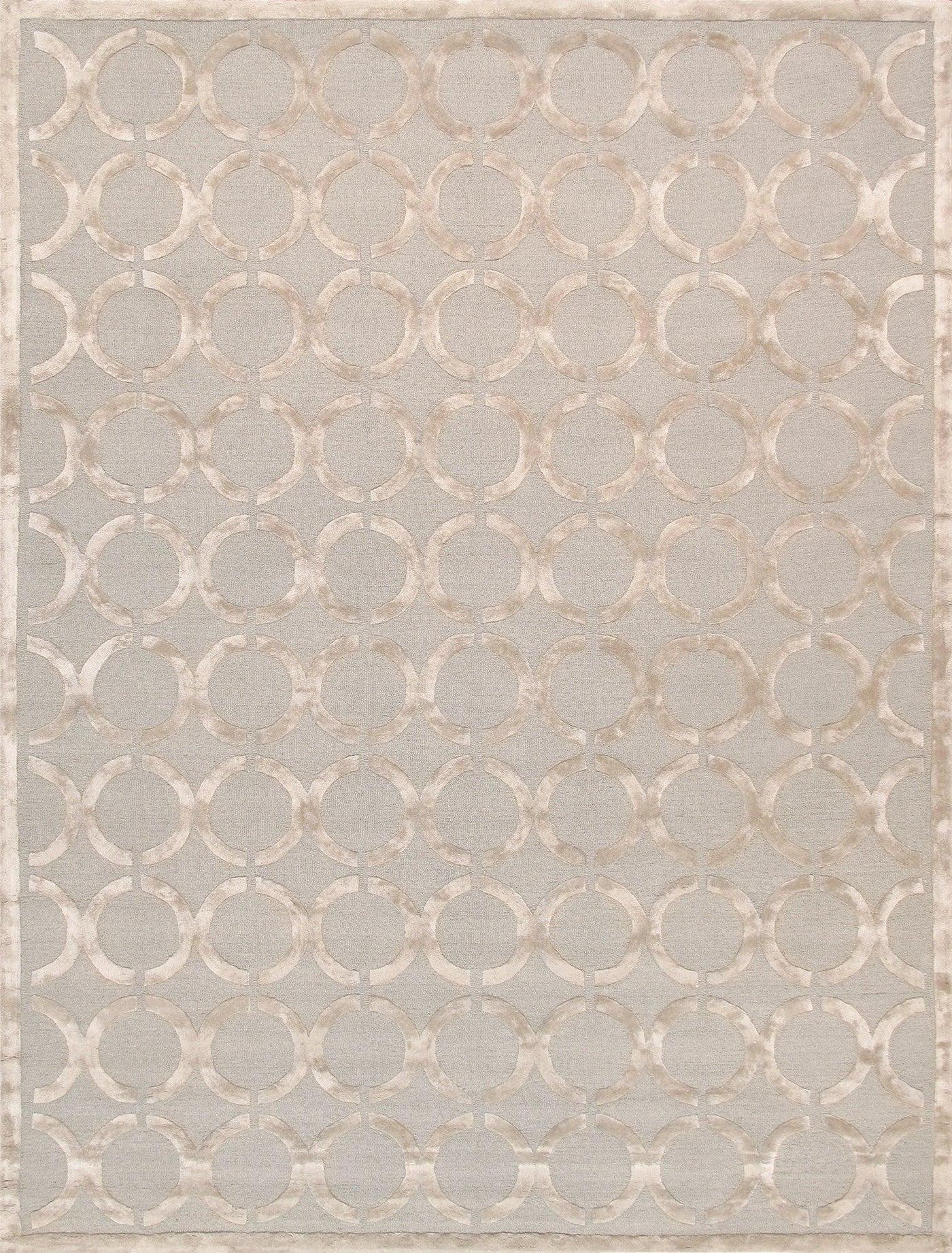 Canvello Modern Collectoin Hand - Tufted Silk & Wool Rug - 10' X 14' - Canvello