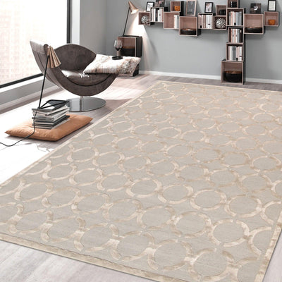 Canvello Modern Collectoin Hand - Tufted Silk & Wool Rug - 4' X 6' - Canvello