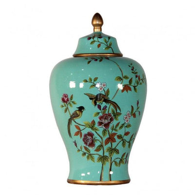 Canvello Modern Contemporary Floral Porcelain Jar