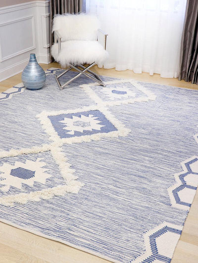 Canvello Modern Cotton & Wool Area Rug - 8' X 10' - Canvello