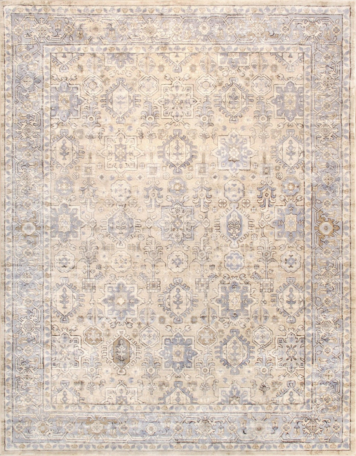 Canvello Modern Design Power Loom Area Rug- 2' X 3'
