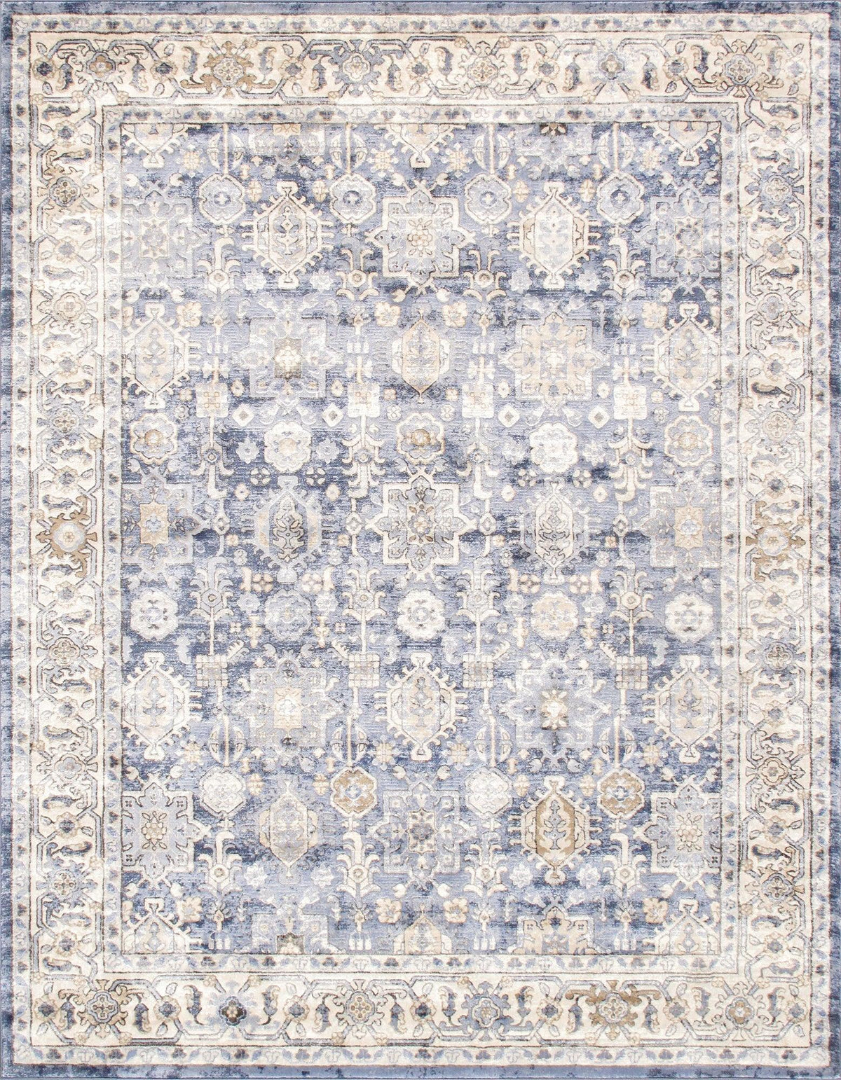 Canvello Modern Design Power Loom Area Rug- 2' X 3'
