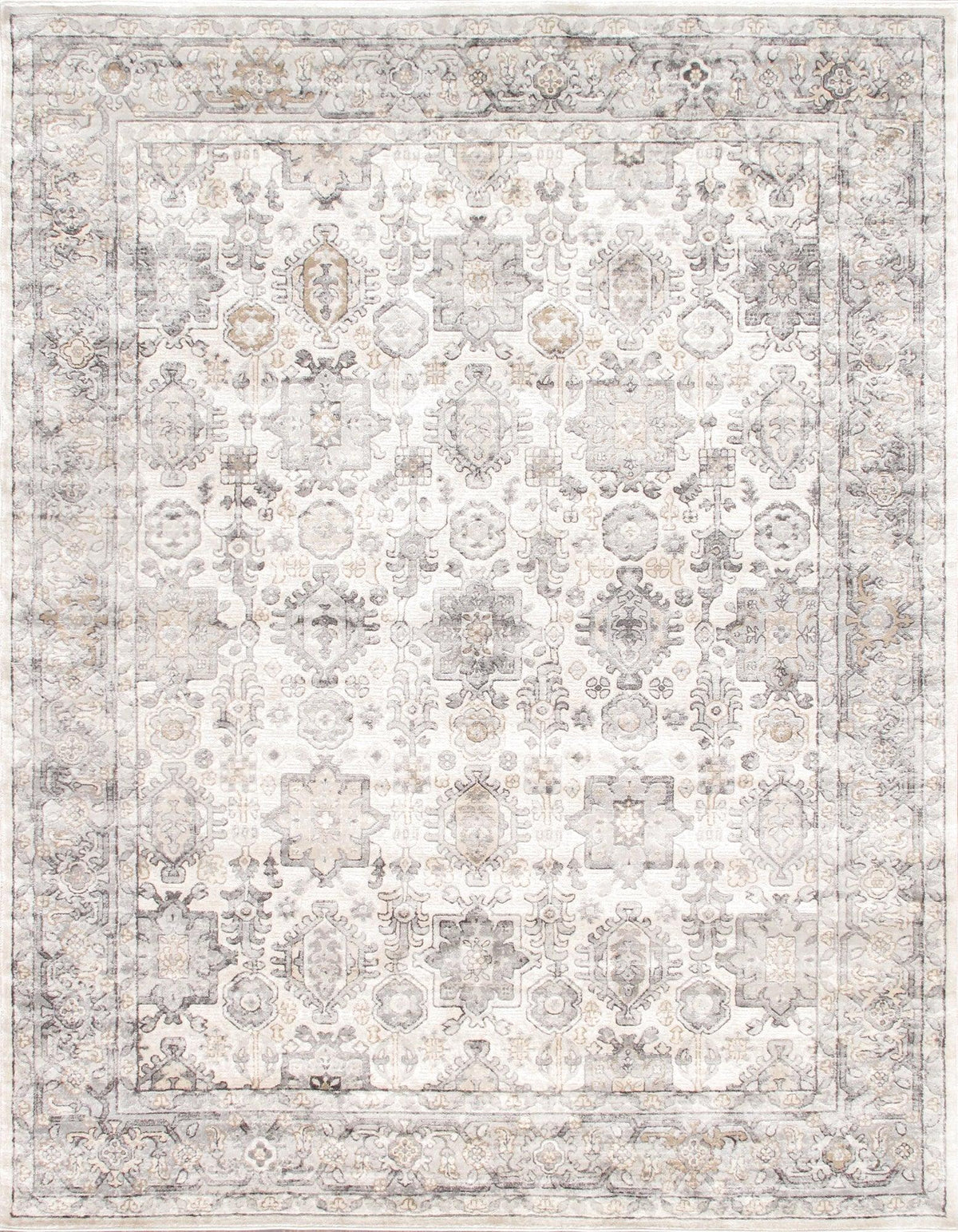 Canvello Modern Design Power Loom Area Rug- 2' X 3'
