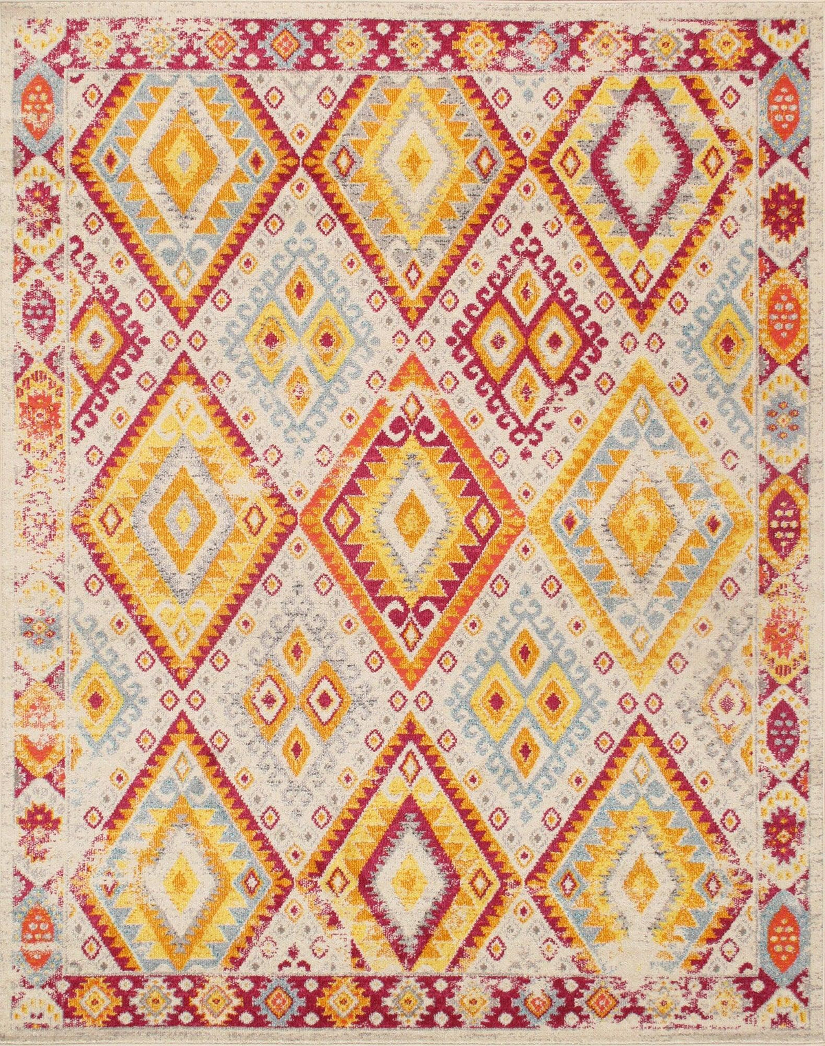 Canvello Modern Design Power Loom Area Rug- 5' X 8'