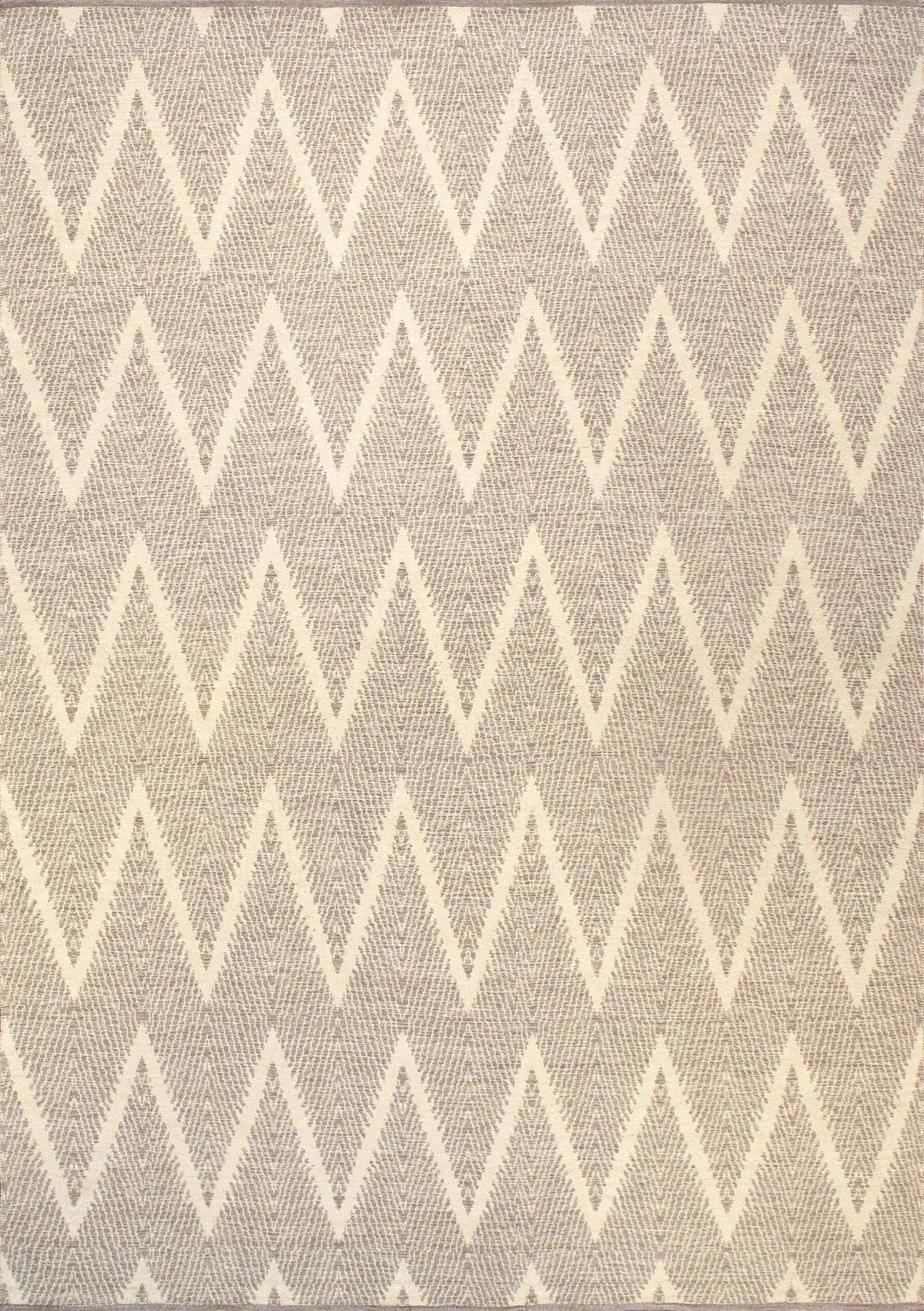 Canvello Modern Flat Weave Grey Cotton Area Rug- 9' X 12'