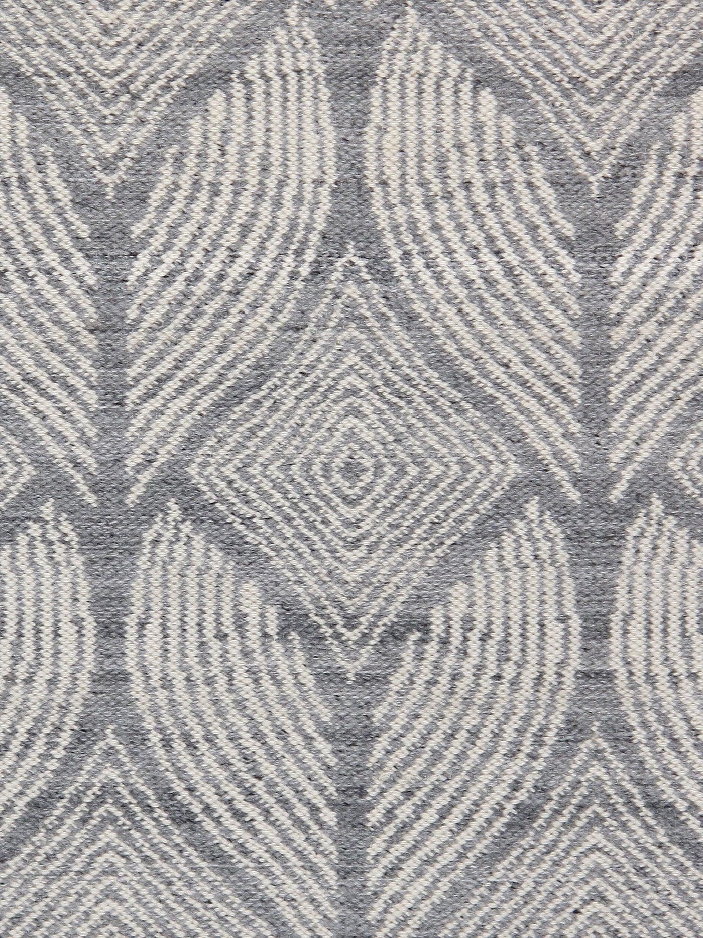 Canvello Modern Flat Weave Polyester Silver Area Rug - 5' X 7'6" - Canvello