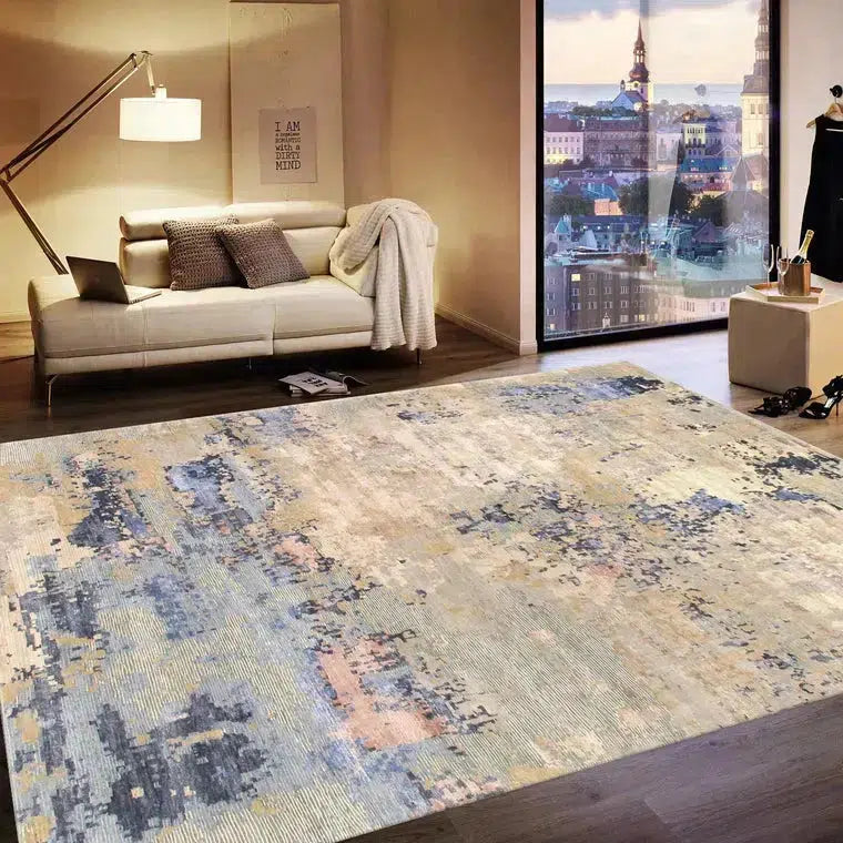 Canvello Modern Floral Rugs For Living Room - 9'1" X 11'10