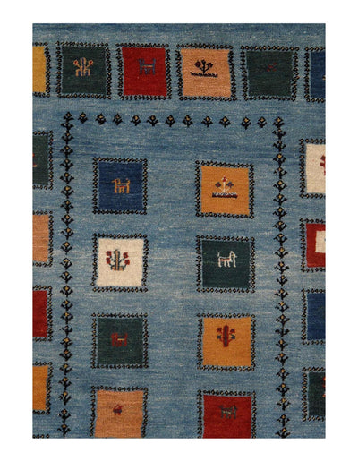 Canvello Modern Genuine Silkroad Gabbeh Rug - 3′3" × 4′9" - Canvello