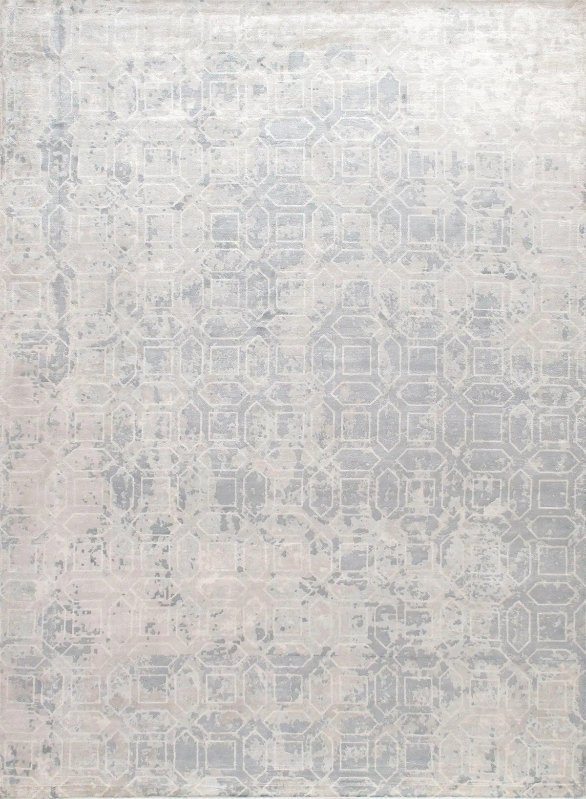 Canvello Modern Grey And Beige Area Rug - 10' X 14'