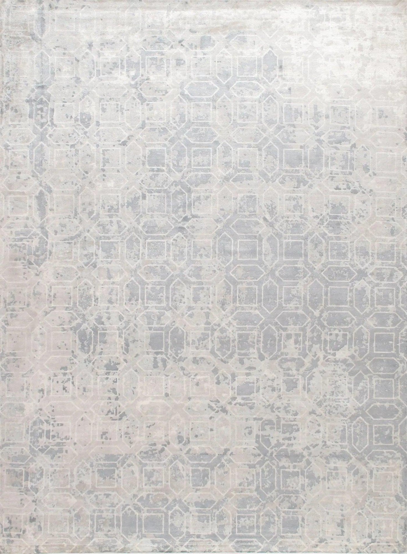 Canvello Modern Grey And Beige Area Rug - 10' X 14' - Canvello