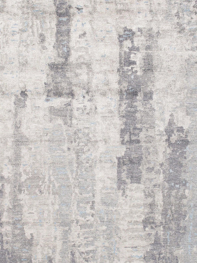 Canvello Modern Hand - Knotted Light Gray Rugs - 9'2" X 12' - Canvello