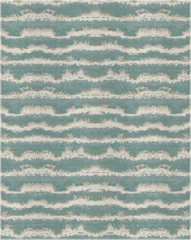 Canvello Modern Hand-Knotted Silk & Wool Area Rug- 2' X 3'3"