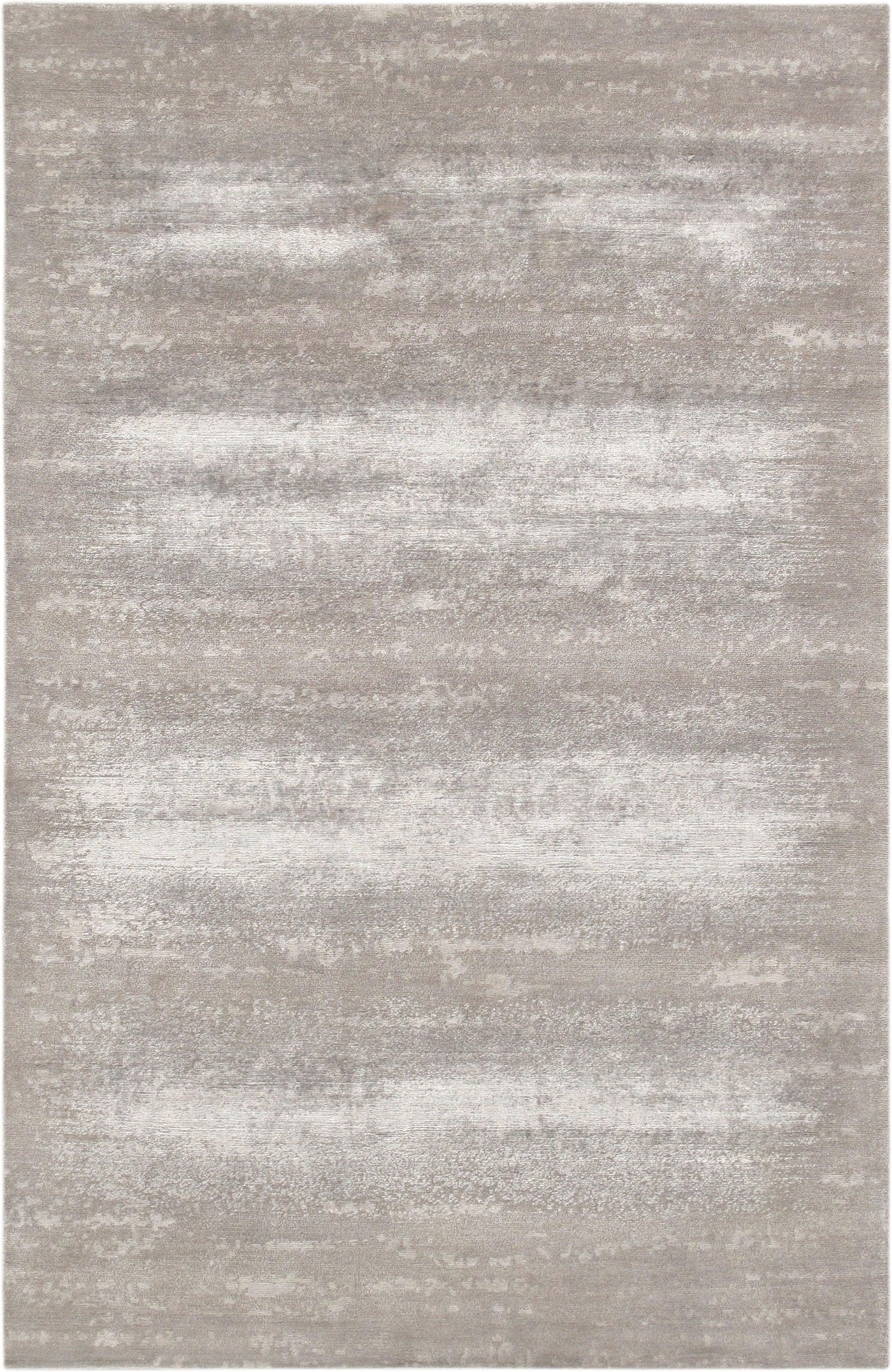 Canvello Modern Hand-Knotted Silk & Wool Area Rug- 5'1" X 8'