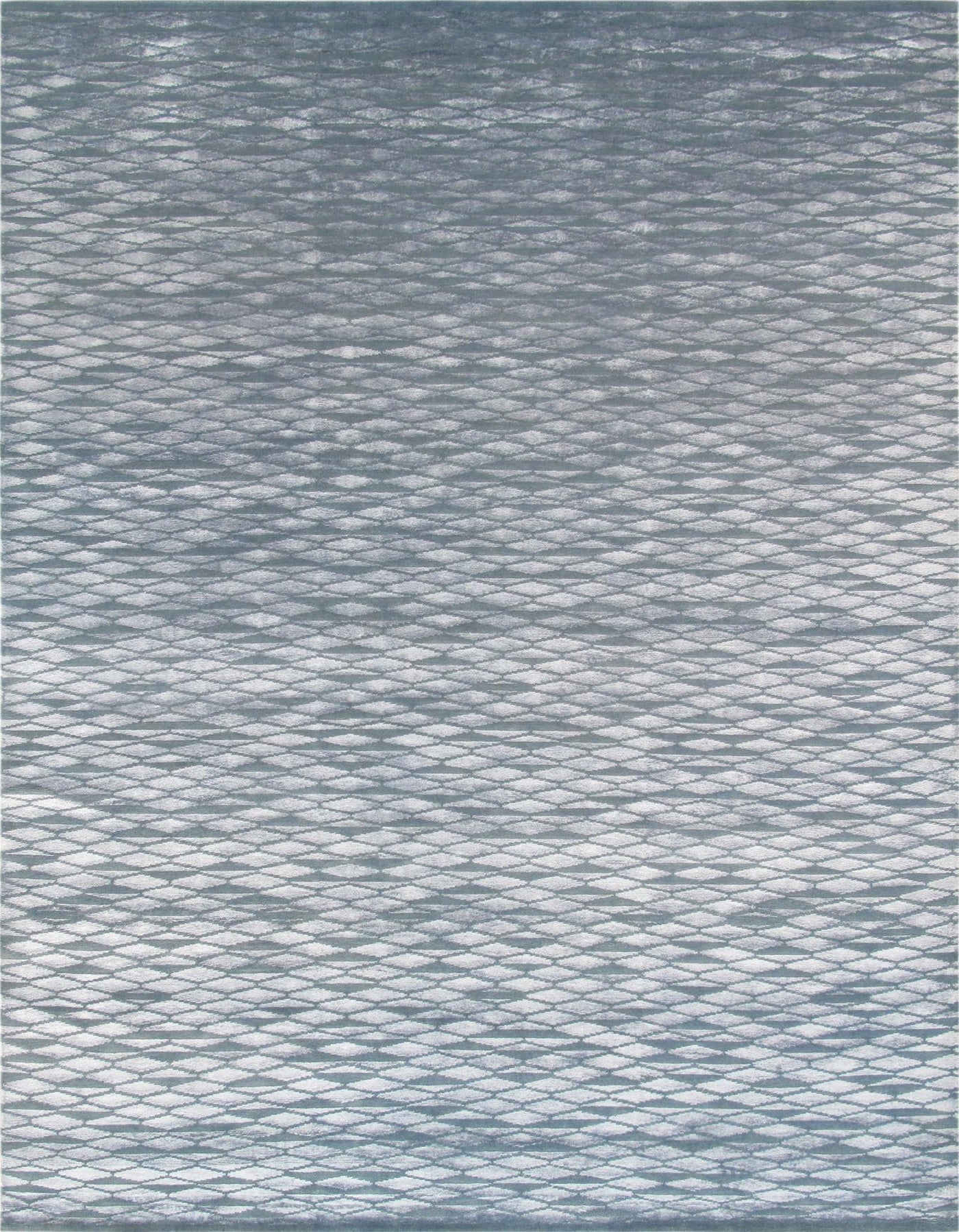 Canvello Modern Hand-Knotted Silk & Wool Area Rug- 8'2" X 10'