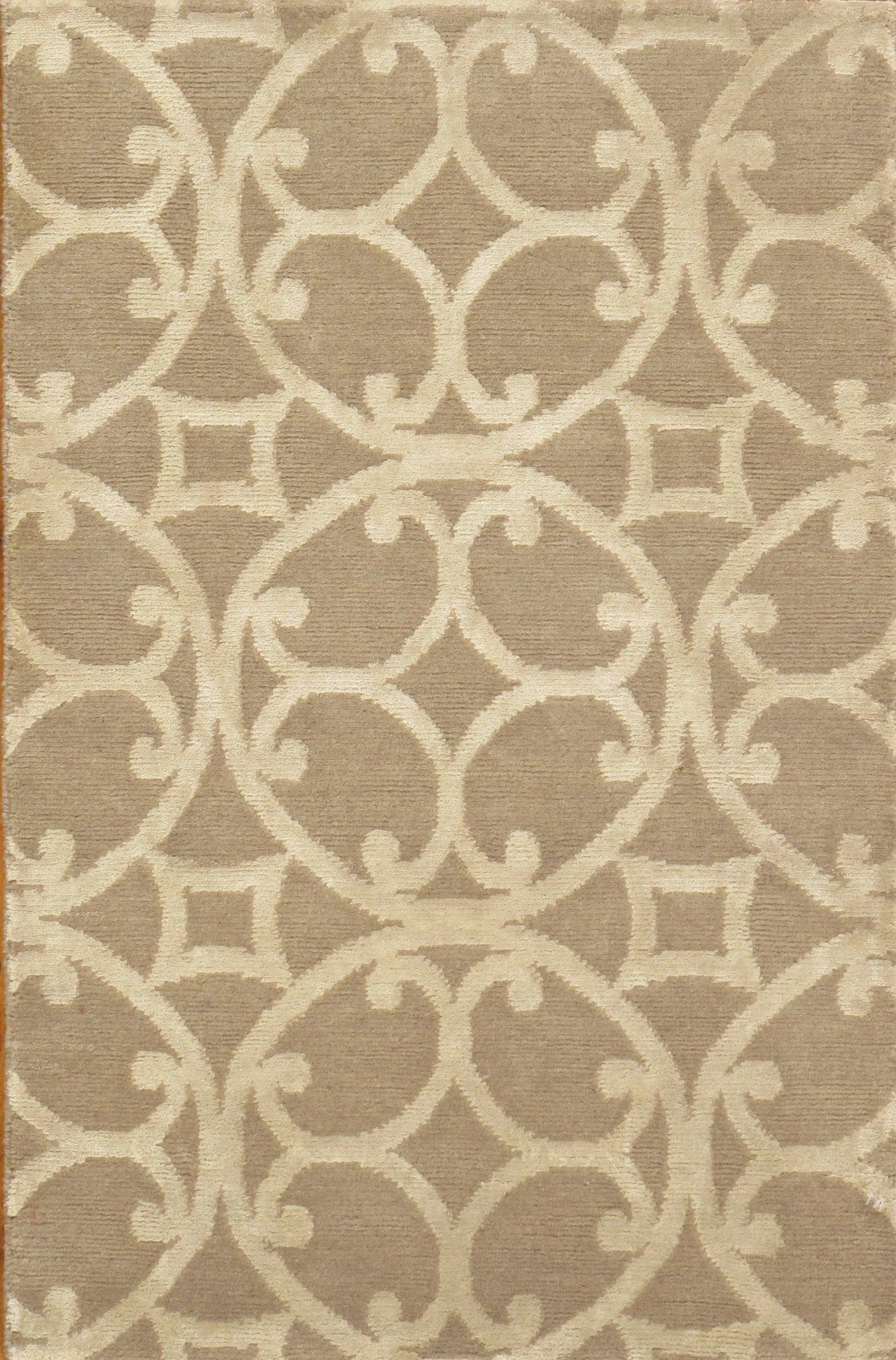 Canvello Modern Hand - Knotted Silk & Wool Area Rug - 2' X 3' - Canvello