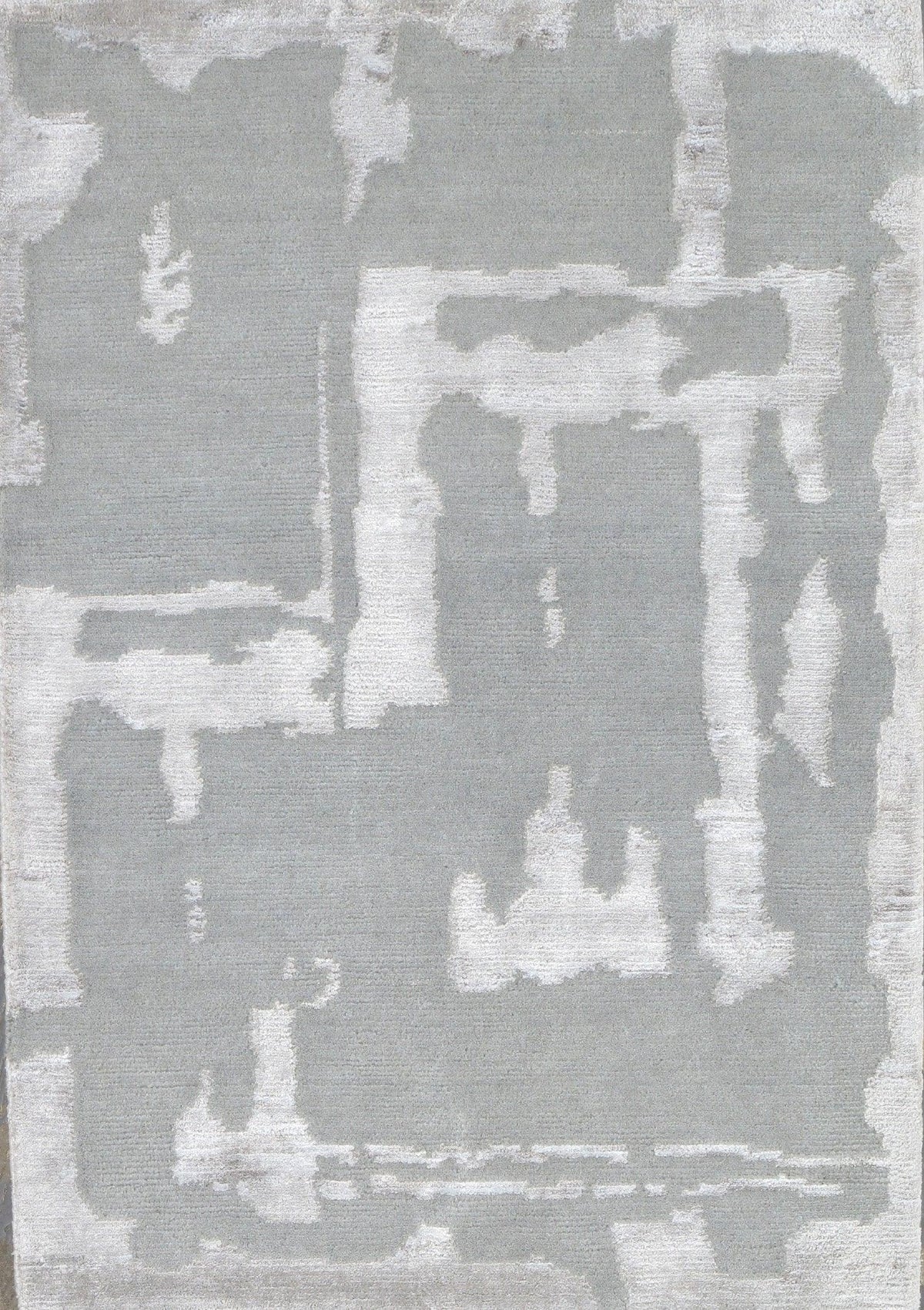 Canvello Modern Hand-Knotted Silk & Wool Area Rug- 2' X 3'
