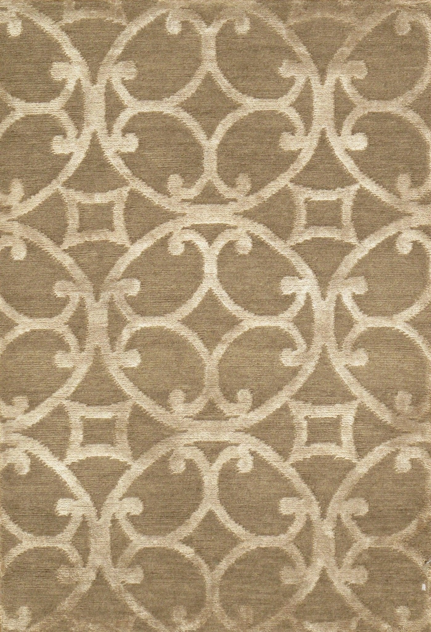 Canvello Modern Hand - Knotted Silk & Wool Area Rug - 2' X 3' - Canvello