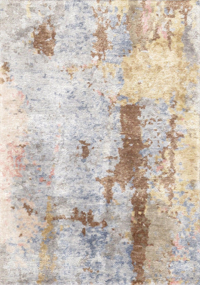 Canvello Modern Hand - Knotted Silk & Wool Area Rug - 2' X 3' - Canvello