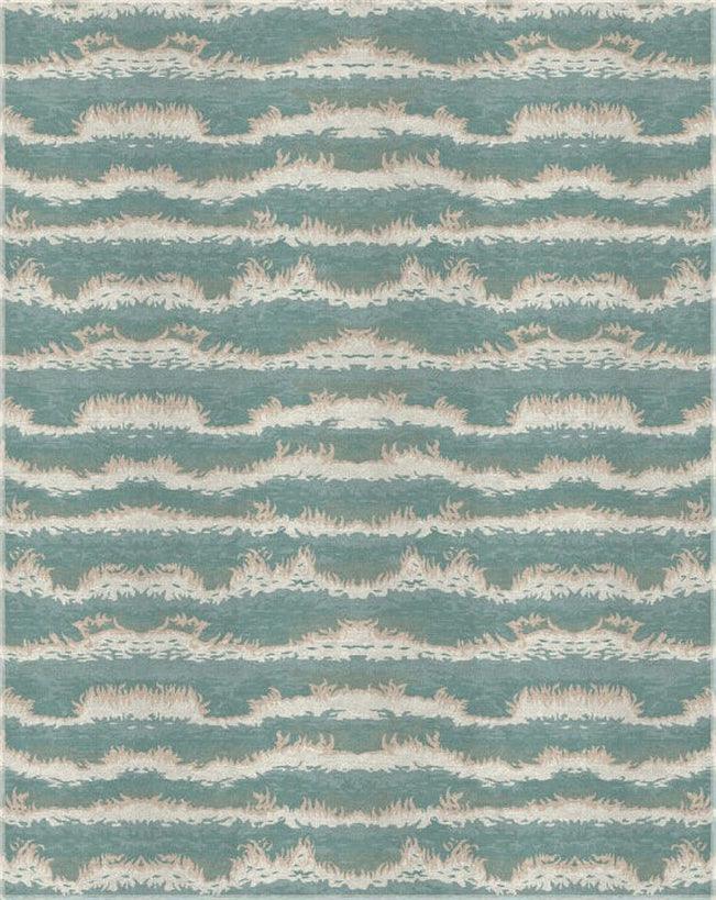 Canvello Modern Hand - Knotted Silk & Wool Area Rug - 2' X 3'3" - Canvello