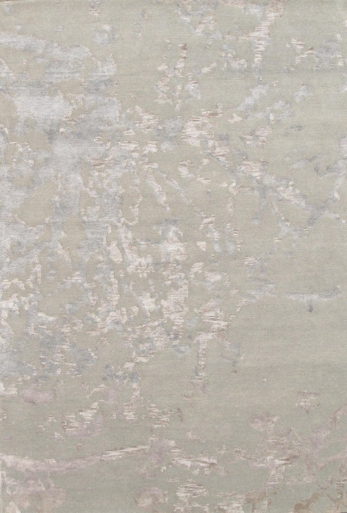 Canvello Modern Hand-Knotted Silk & Wool Area Rug- 4'1" X 5'11"