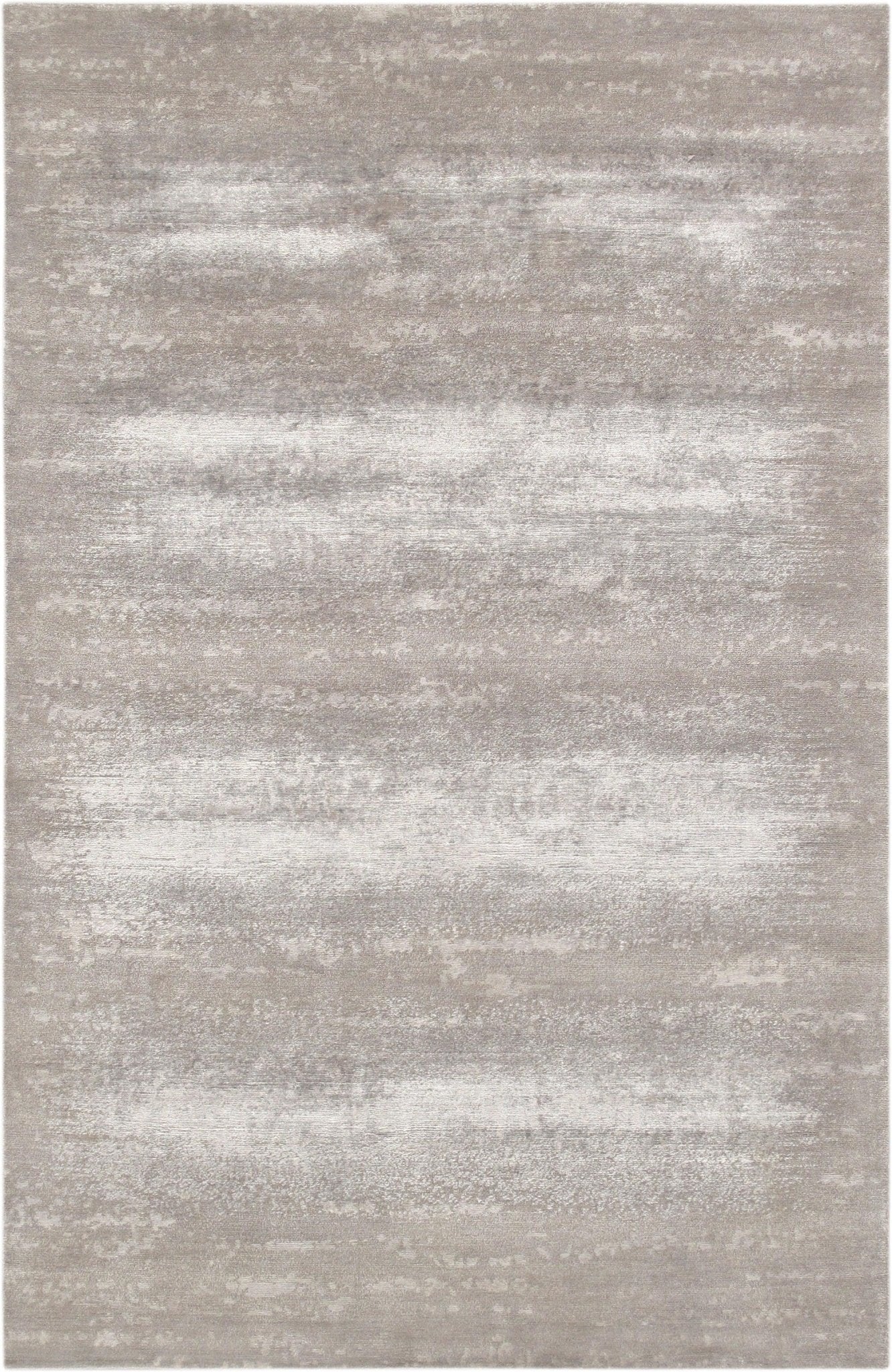 Canvello Modern Hand - Knotted Silk & Wool Area Rug - 5'1" X 8' - Canvello