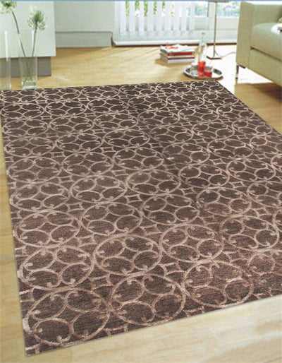 Canvello Modern Hand - Knotted Silk & Wool Area Rug - 6'0" X 8'11" - Canvello