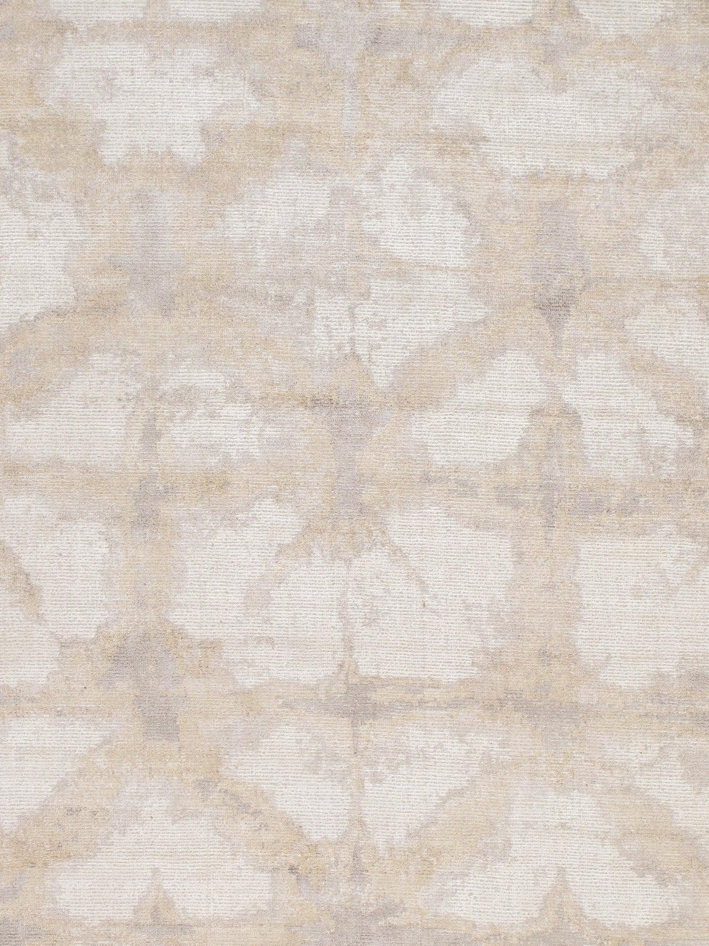 Canvello Modern Hand - Loomed Ivory/L. Gold Bsilk & Wool Area Rug - 8' X 10' - Canvello