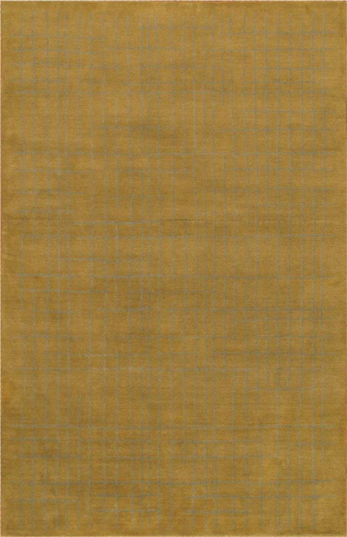 Canvello Modern Hand-Loomed Lamb's Wool Area Rug- 5'2" X 8'