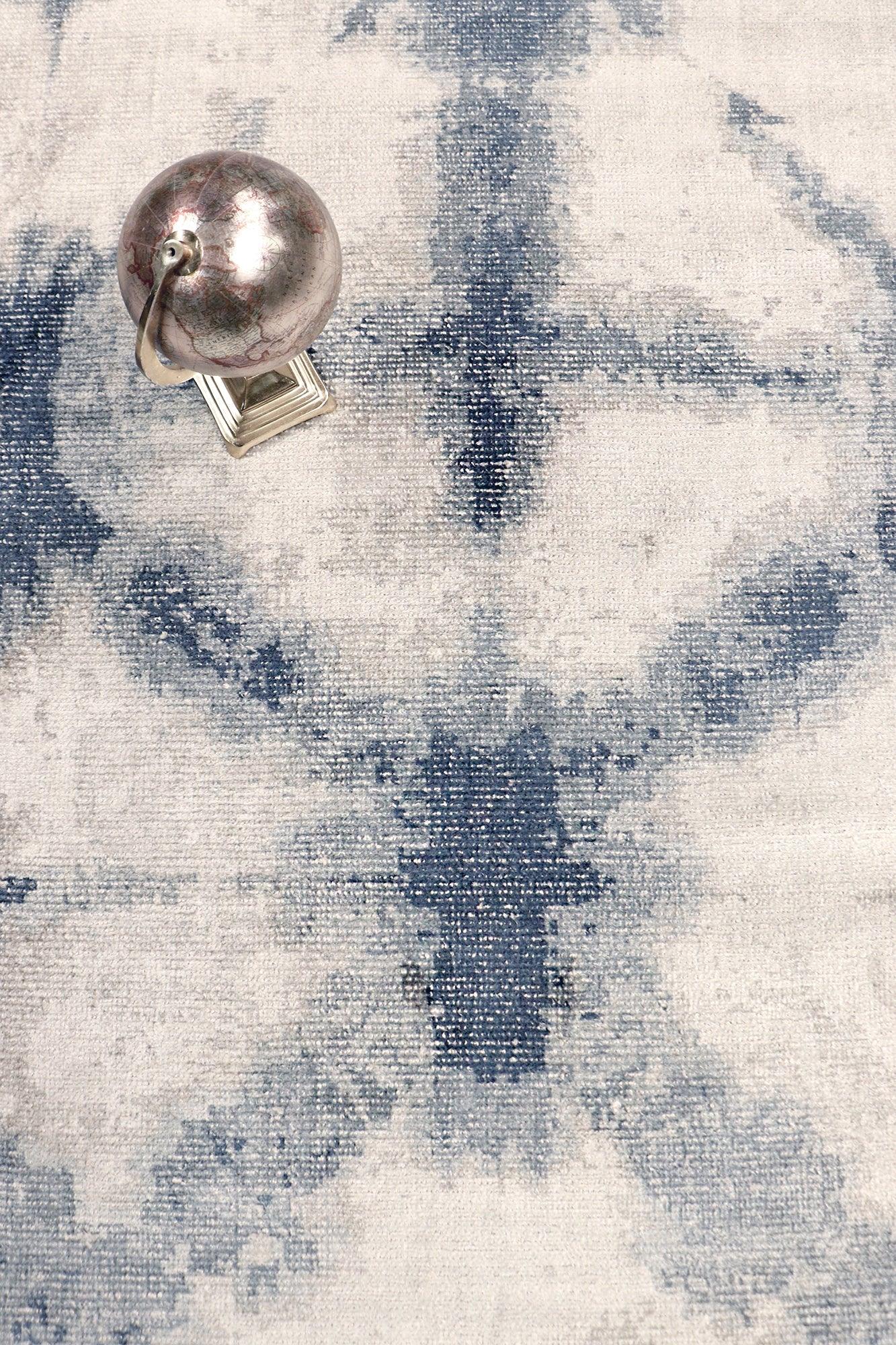 Canvello Modern Hand-Loomed Silk & Wool Area Rug- 6' X 9'