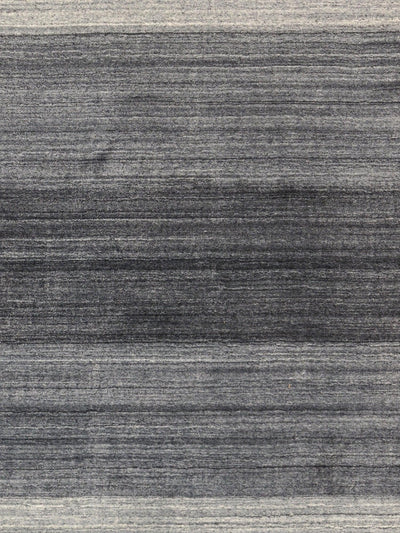 Canvello Modern Hand - Loomed Silk & Wool Charcoal Area Rug - 5' X 7' - Canvello