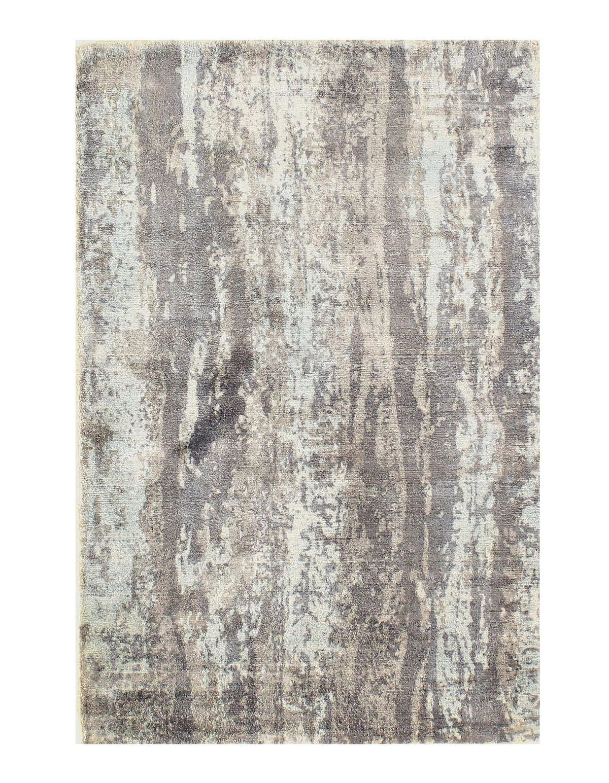 Canvello Modern Hand-made Bamboo Silk Indo Rug - 2' x 3' (Available in Different Sizes)